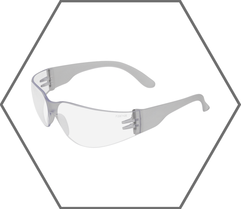 Clear Frame Clear Lens Zenon Z12 Anti-Scratch Safety Glasses