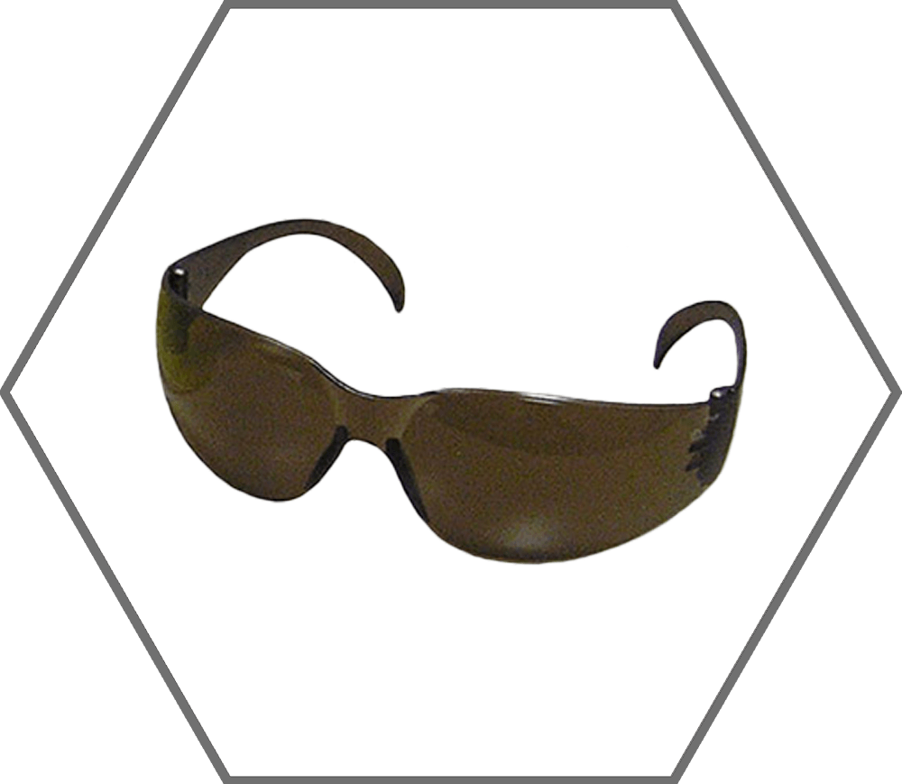 Brown Frame Brown Lens Zenon Z12 Anti-Scratch Safety Glasses