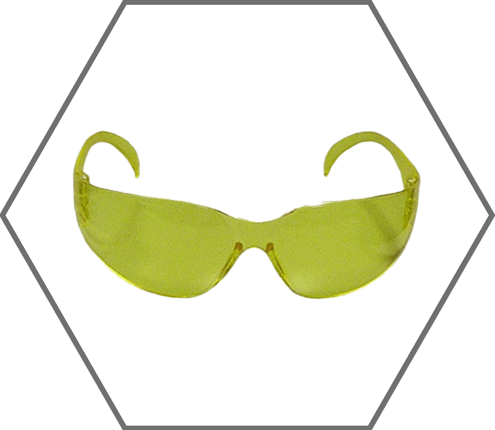 Amber Frame Amber Lens Zenon Z12 Anti-Scratch Safety Glasses