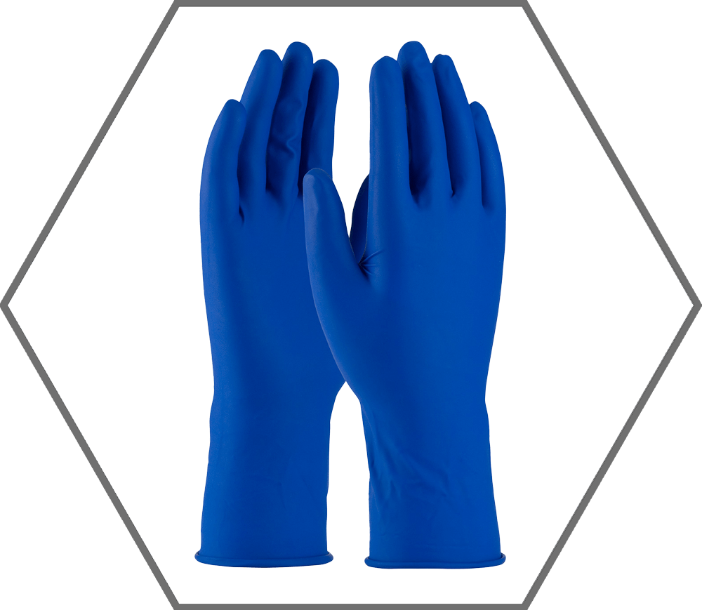 X-Large 14mil PosiShield Medical Grade Disposable Latex Exam Glove Powder Free with Fully Textured Grip 50/box