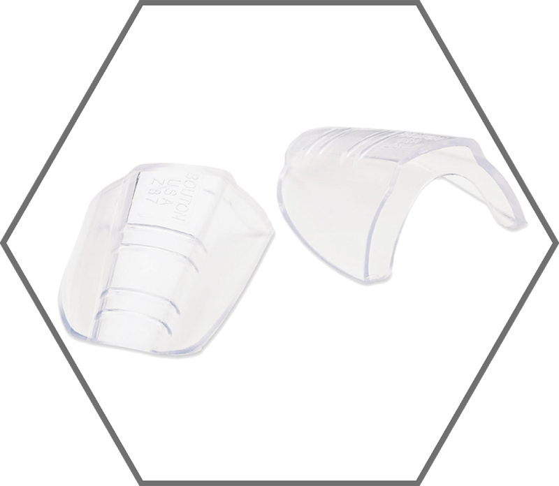Clear 100% Vinyl PIP Flexible Universal Side Shield Pair