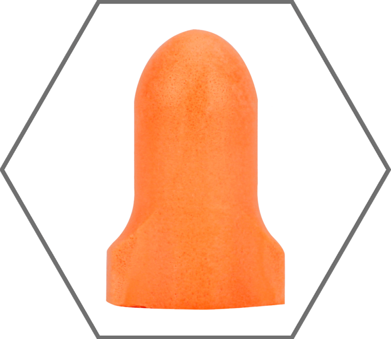 Mega T-Fit Ear Plugs, Uncorded, 32 dB NRR, Orange PU Foam, 200/Box