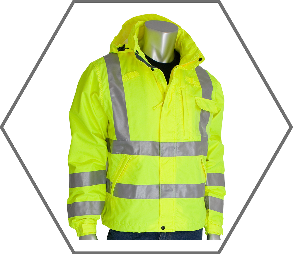 VizPLUS ANSI Type R Class 3 Heavy Duty Waterproof Breathable Jacket 2X