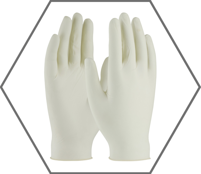 Small 5mil Natural Latex Ambi-Dex Premium Food Grade Powder Free Disposable Gloves 100Ct