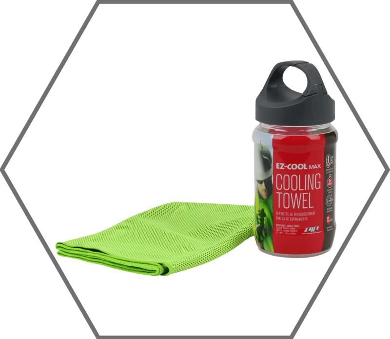 Lime Hollow Fiber Wicking Fabric 12" x 40" EZ-CoolMax Cooling Towel
