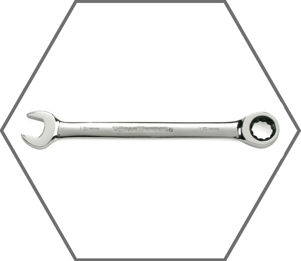 1-1/16" 12pt GearWrench 72 Tooth SAE Ratcheting Combination Wrench