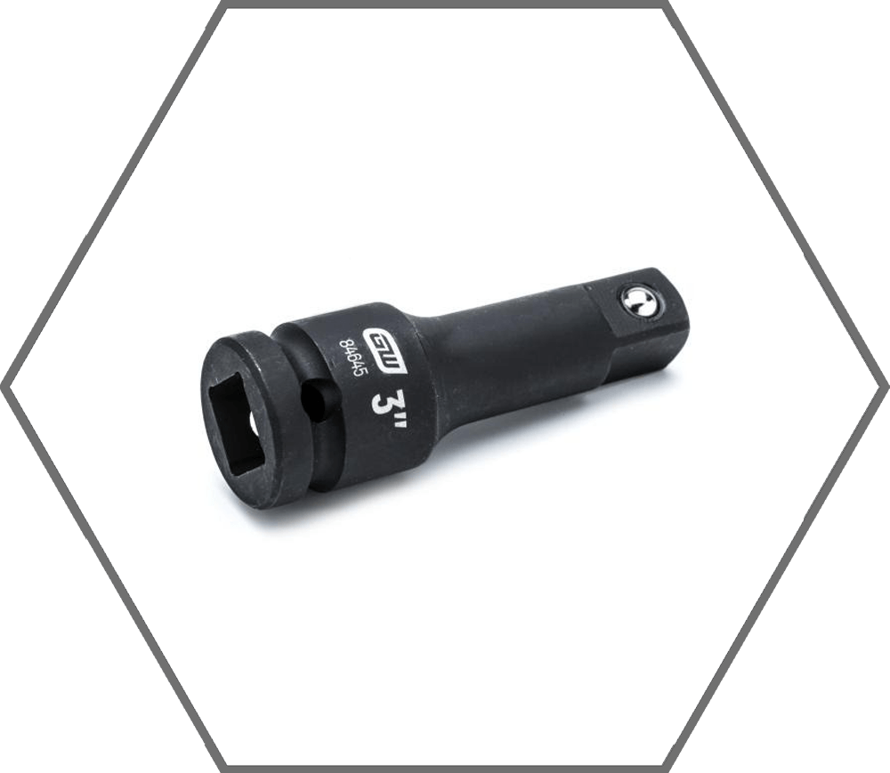 1/2" x 3"OAL Chrome Molybdenum Steel Impact Extension