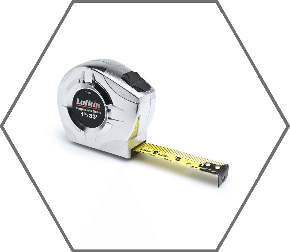 1" x 33' Power Return Engineer's Measuring Tape