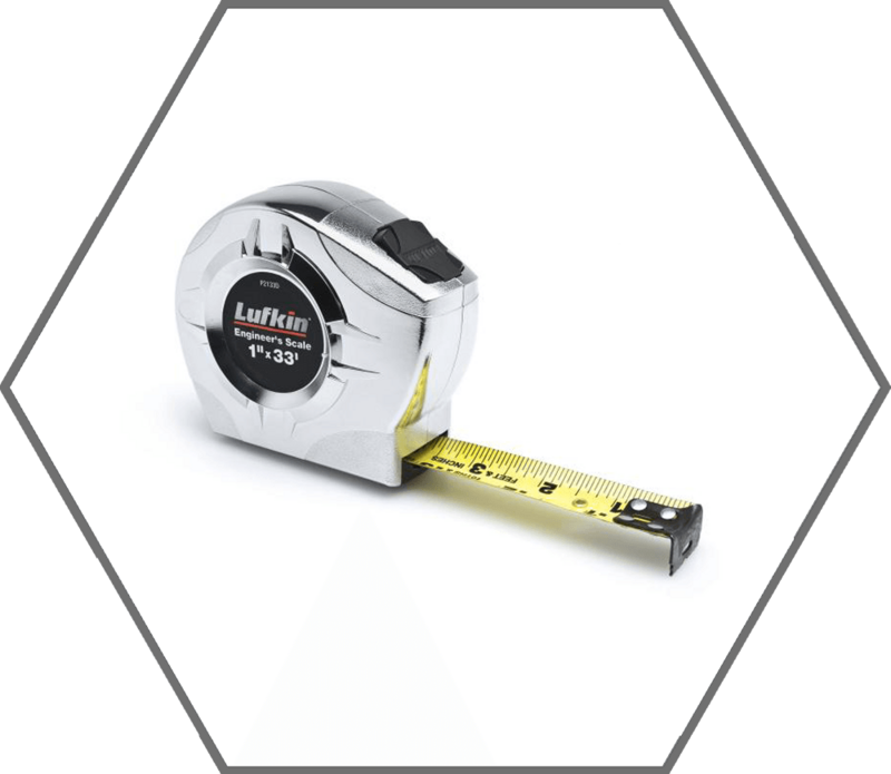 1" x 33' Power Return Engineer's Measuring Tape