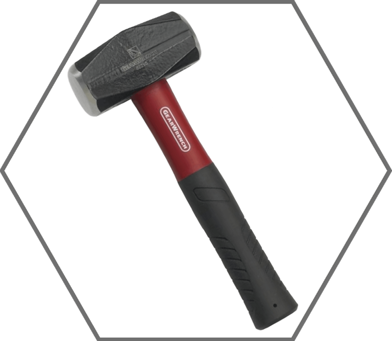 3 lb. Drilling Hammer with Fiberglass Handle