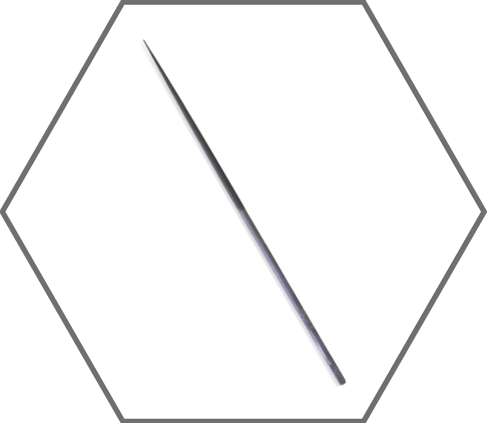 6-1/4" Cut 2 Nicholson Swiss Pattern Round Needle File