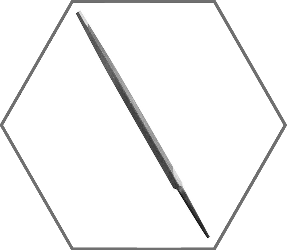 8" Nicholson American Pattern 3-Square Bastard File