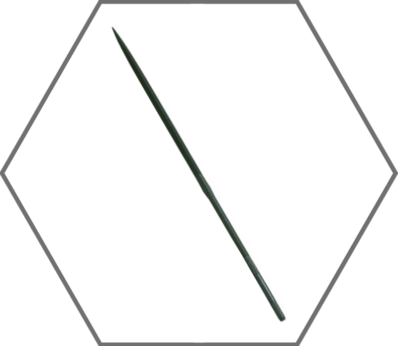 6-1/4" Cut 2 Nicholson Swiss Pattern 3-Square Needle File