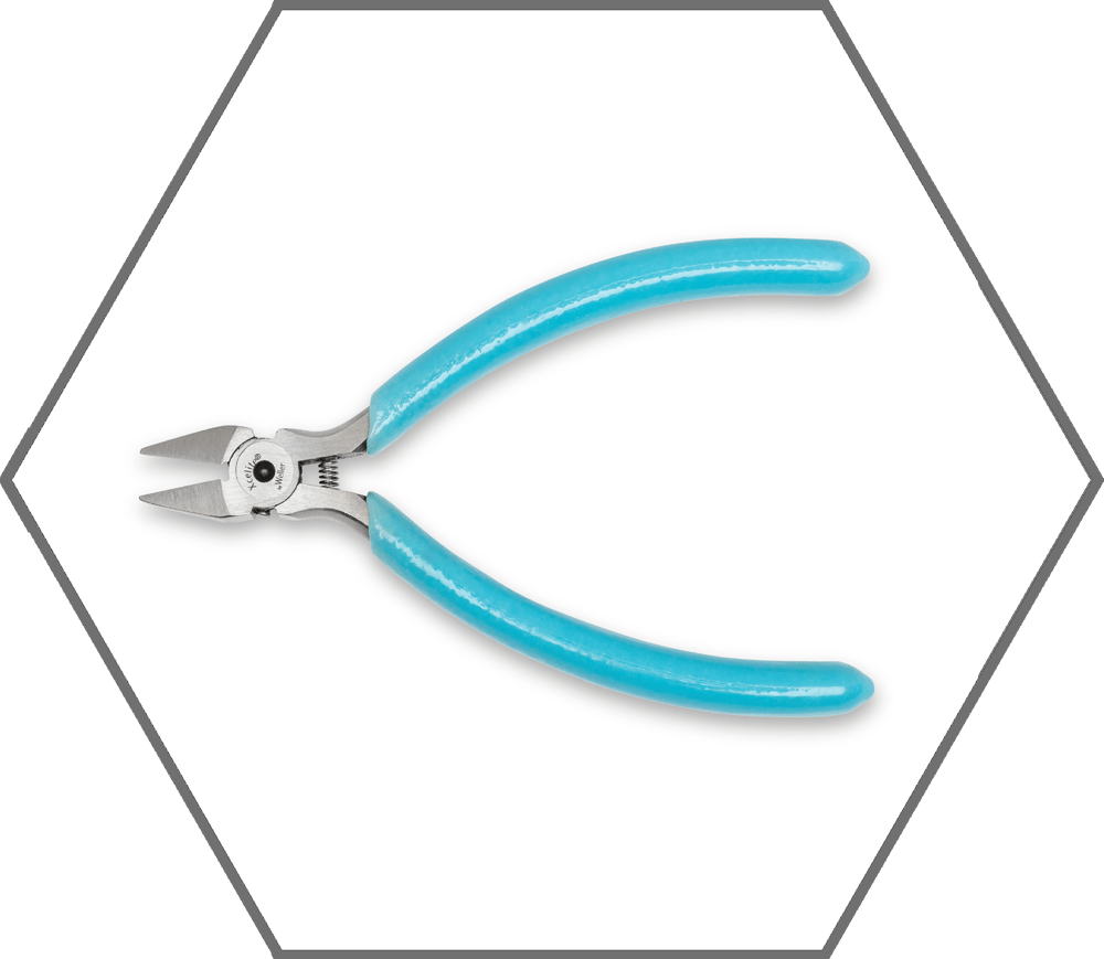 4" Xcelite Slim Line Flush Jaw Tapered Head Diagonal Cutting Pliers