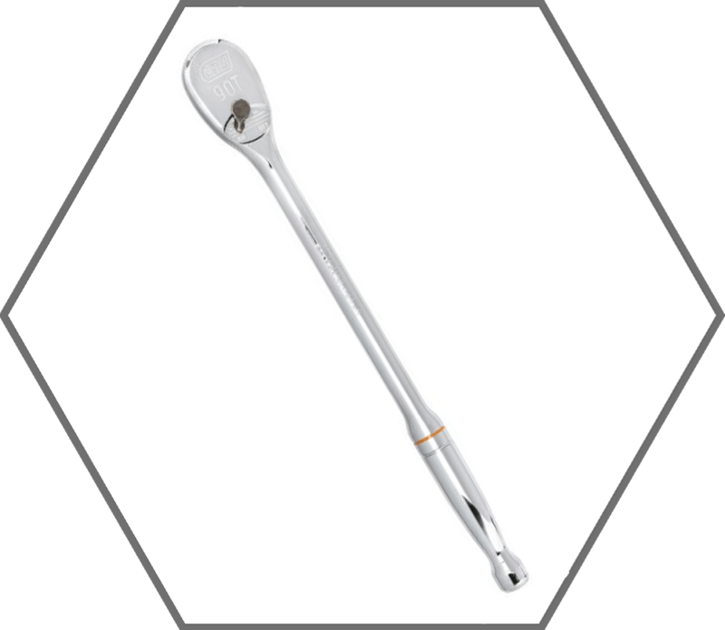 1/2" Drive 15"L GearWrench 84 Tooth Teardrop Reversible Ratchet