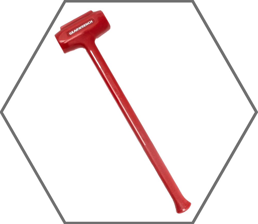 10-1/2lb Red Urethane Textured GearWrench Sledge Hammer