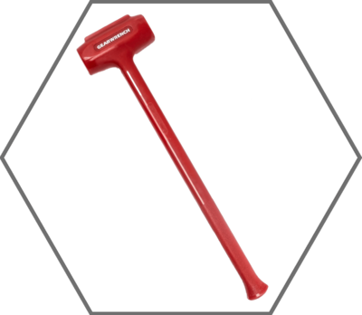 10-1/2lb Red Urethane Textured GearWrench Sledge Hammer