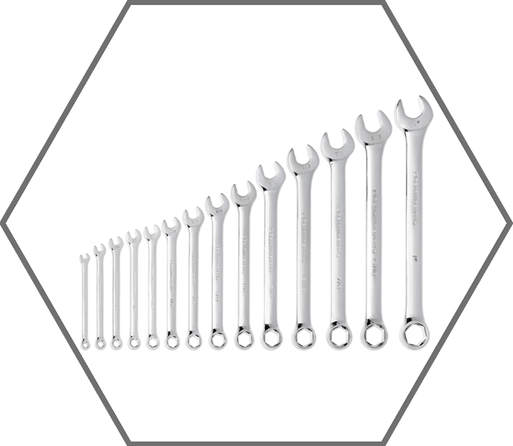 14pc 1/4"-1" 6pt GearWrench SAE Surface Drive Plus Combination Wrench Set