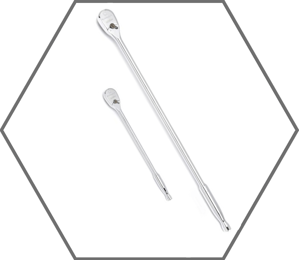 2pc 1/4" & 3/8" Drive GearWrench 120XP Extra Long Teardrop Reversible Ratchet Set