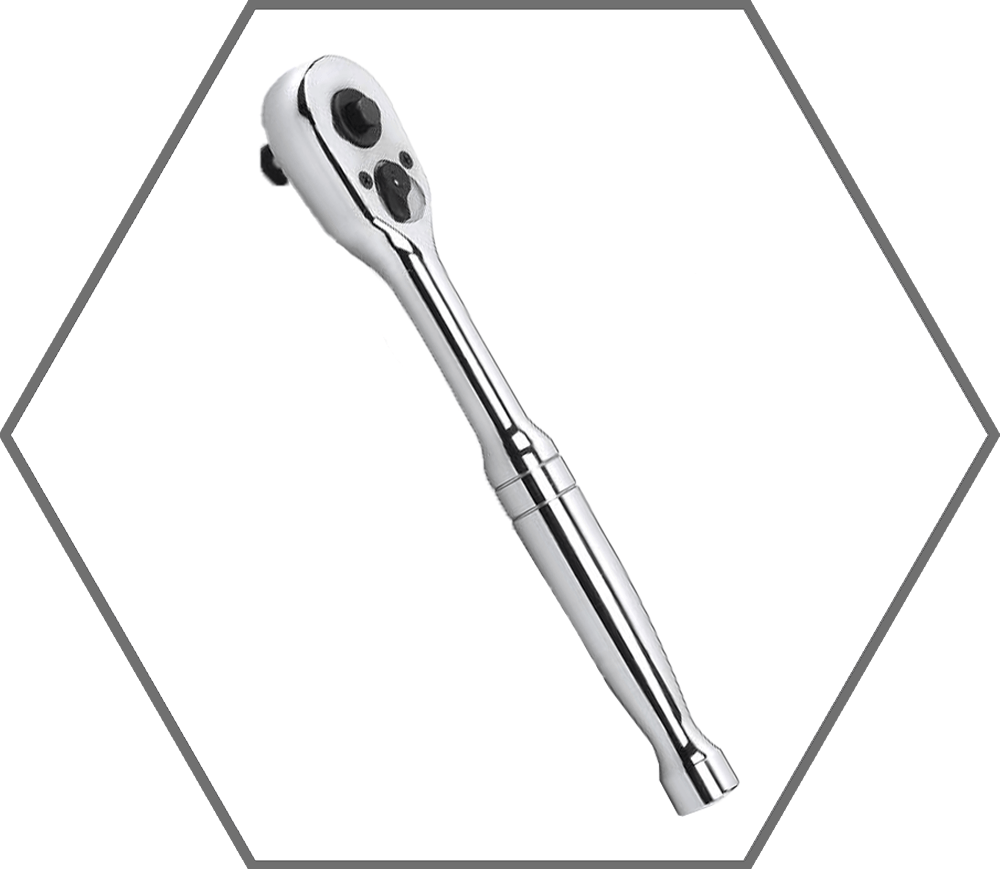 1/2" Drive 9-1/2"L GearWrench 45 Tooth Quick Release Teardrop Reversible Ratchet