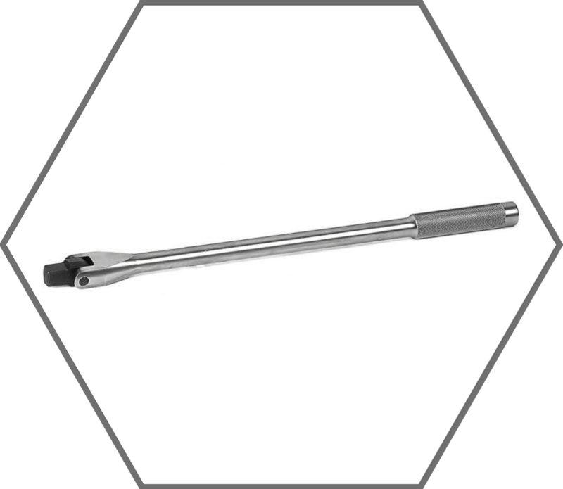 3/4" Drive 19"L GearWrench Chrome Finish Flex Handle/Breaker Bar