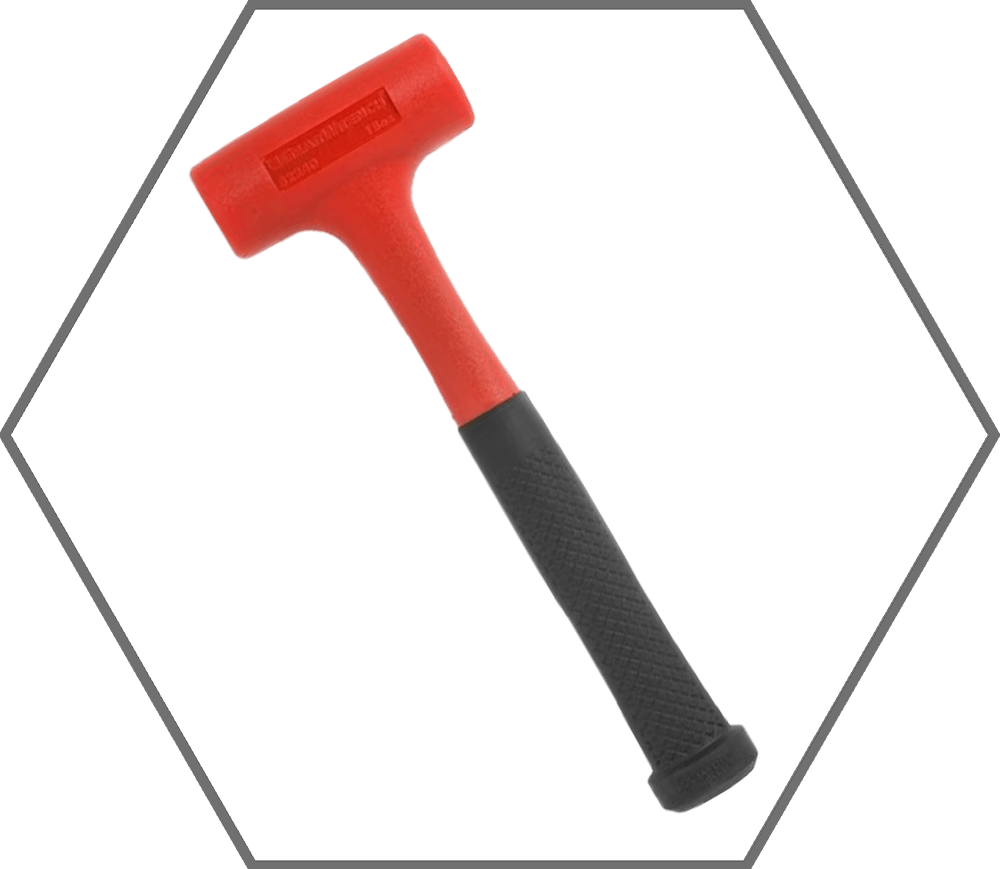 18oz GearWrench Polyurethane Head Rubber Handle Dead Blow Hammer