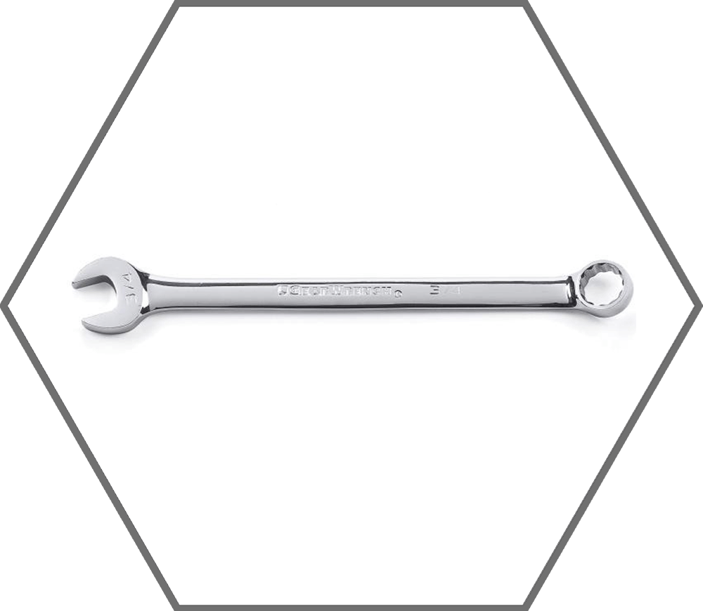 3/4" 12 Point GearWrench Long Pattern Chrome Combination Wrench