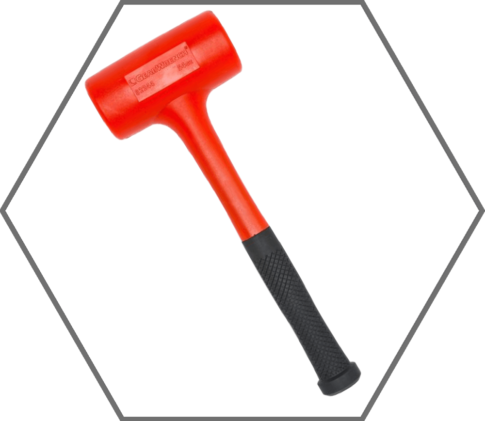 54oz GearWrench Polyurethane Head Rubber Handle Dead Blow Hammer