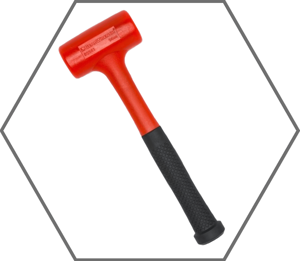 49oz GearWrench Polyurethane Head Rubber Handle Dead Blow Hammer