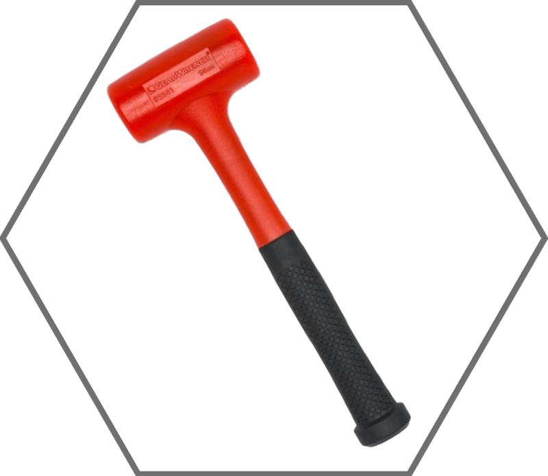 49oz GearWrench Polyurethane Head Rubber Handle Dead Blow Hammer