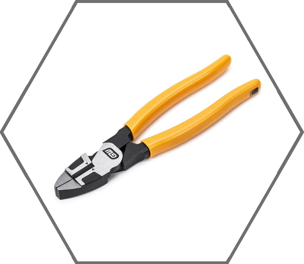 8" Linesman Dipped Handle Slip Joint Plier