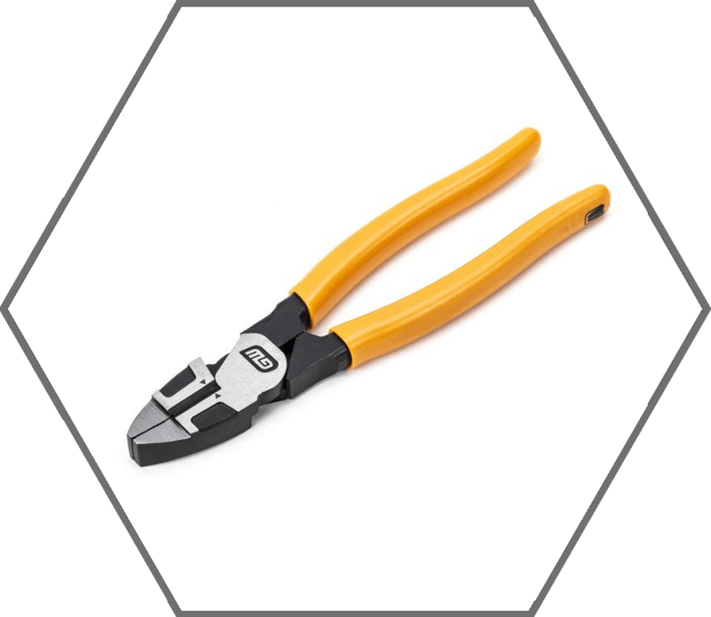 8" Linesman Dipped Handle Slip Joint Plier