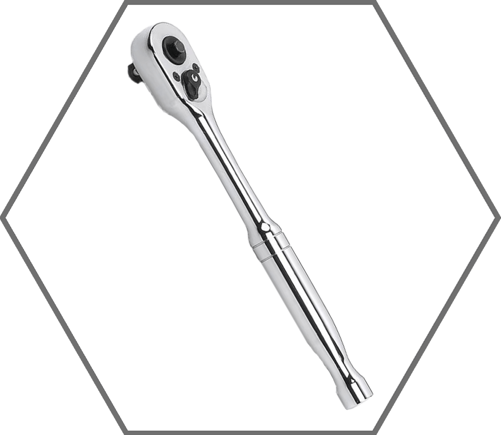 3/8" Drive 7-3/4"L GearWrench 45 Tooth Quick Release Teardrop Reversible Ratchet