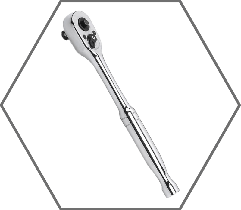 3/8" Drive 7-3/4"L GearWrench 45 Tooth Quick Release Teardrop Reversible Ratchet