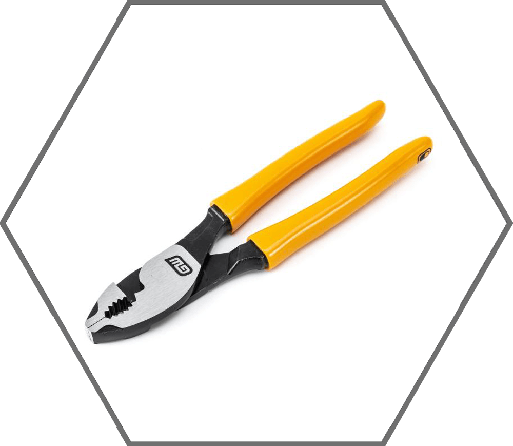 8" Pitbull Dipped Handle Slip Joint Plier