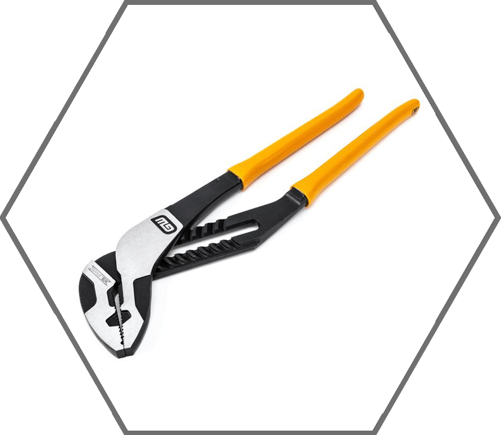8" Pitbull K9 Straight Jaw Dipped Handle Tongue & Groove Plier