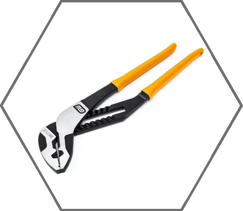 8" Pitbull K9 Straight Jaw Dipped Handle Tongue & Groove Plier