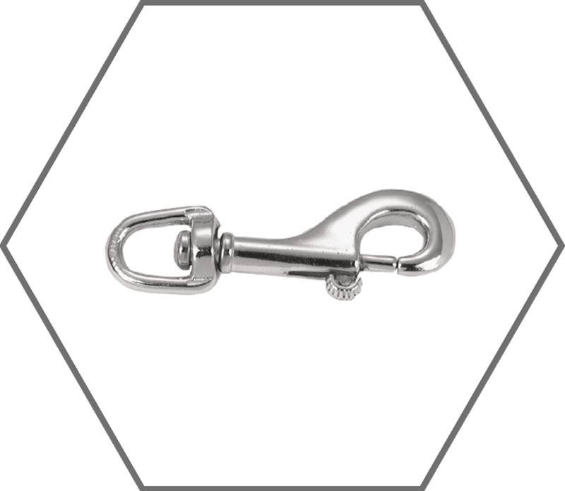 3/4" Eye 3-11/16"OAL 70lb WLL Campbell Nickel Plated Swivel Round Eye Bolt Snap