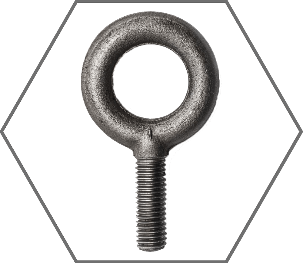 5/8"-11 x 1-3/4" Campbell Drop Forged Plain Pattern Machinery Eye Bolt, Made in USA