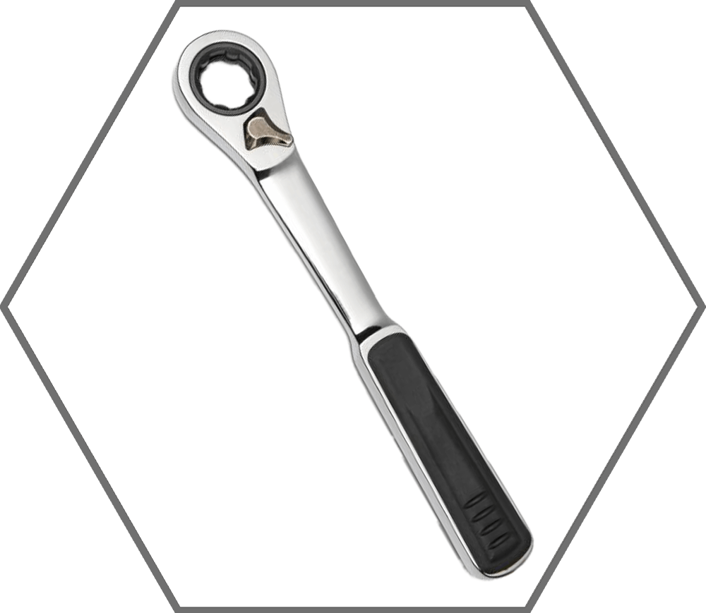 3/8" Drive 12"L GearWrench Pass Thru 72 Tooth Reversible Ratchet
