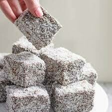 LAMINGTONS packed in 6's LAMINGTONS packed in 6's