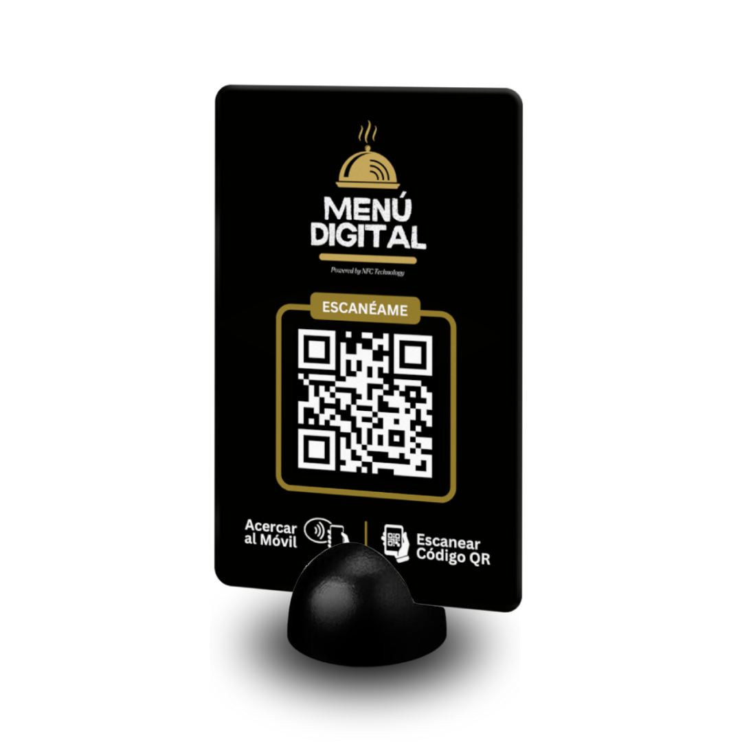 Soportes para Tarjetas Menu Digital NFC