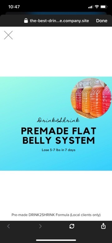 Pre-Made Flat belly system on the go