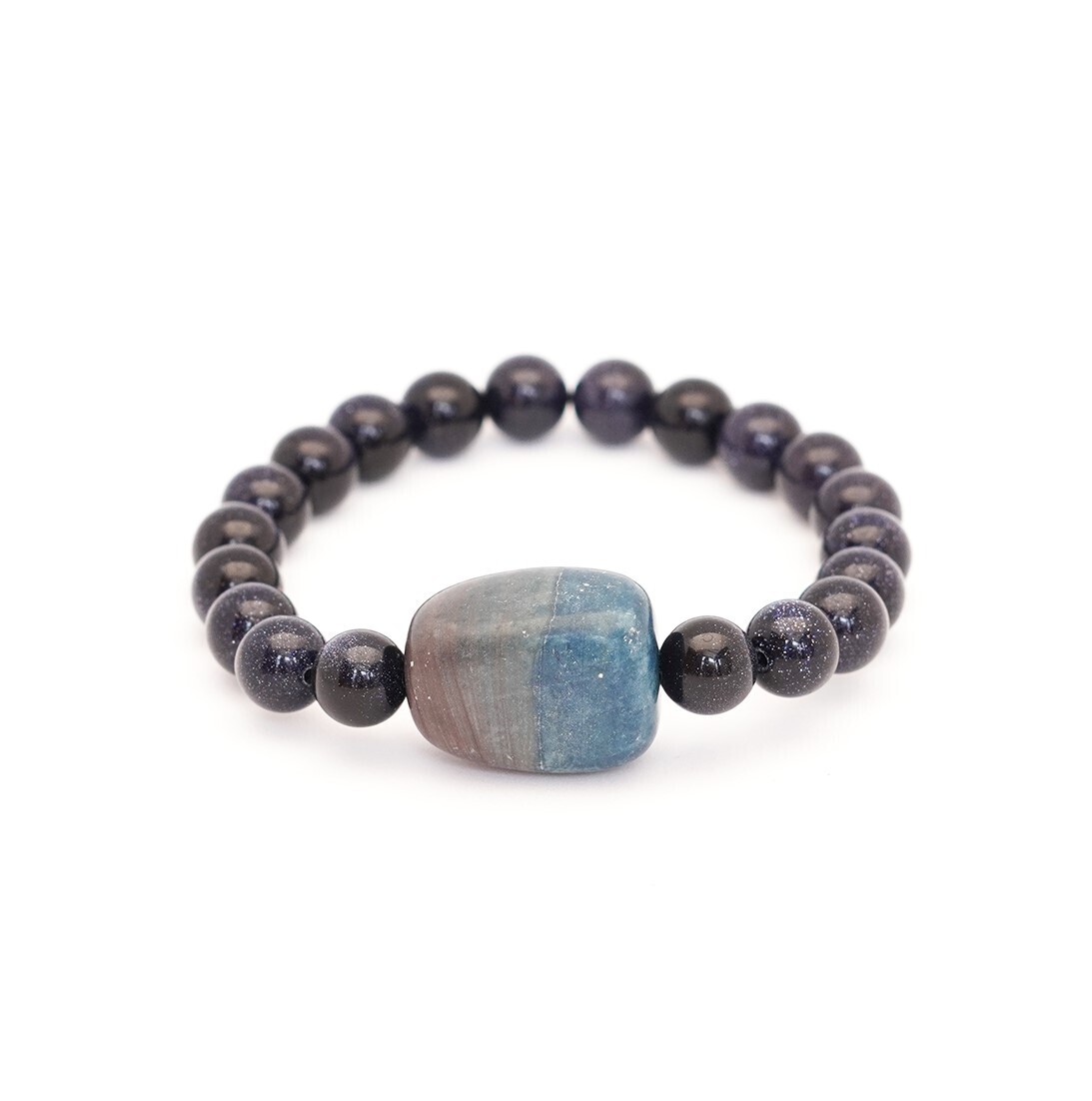 02178 - Pulsera aventurina azul​ | 8 mm