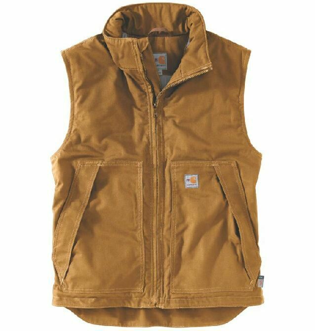 CARHARTT FLAME-RESISTANT QUICK DUCK®(103387) INSULATED VEST BROWN