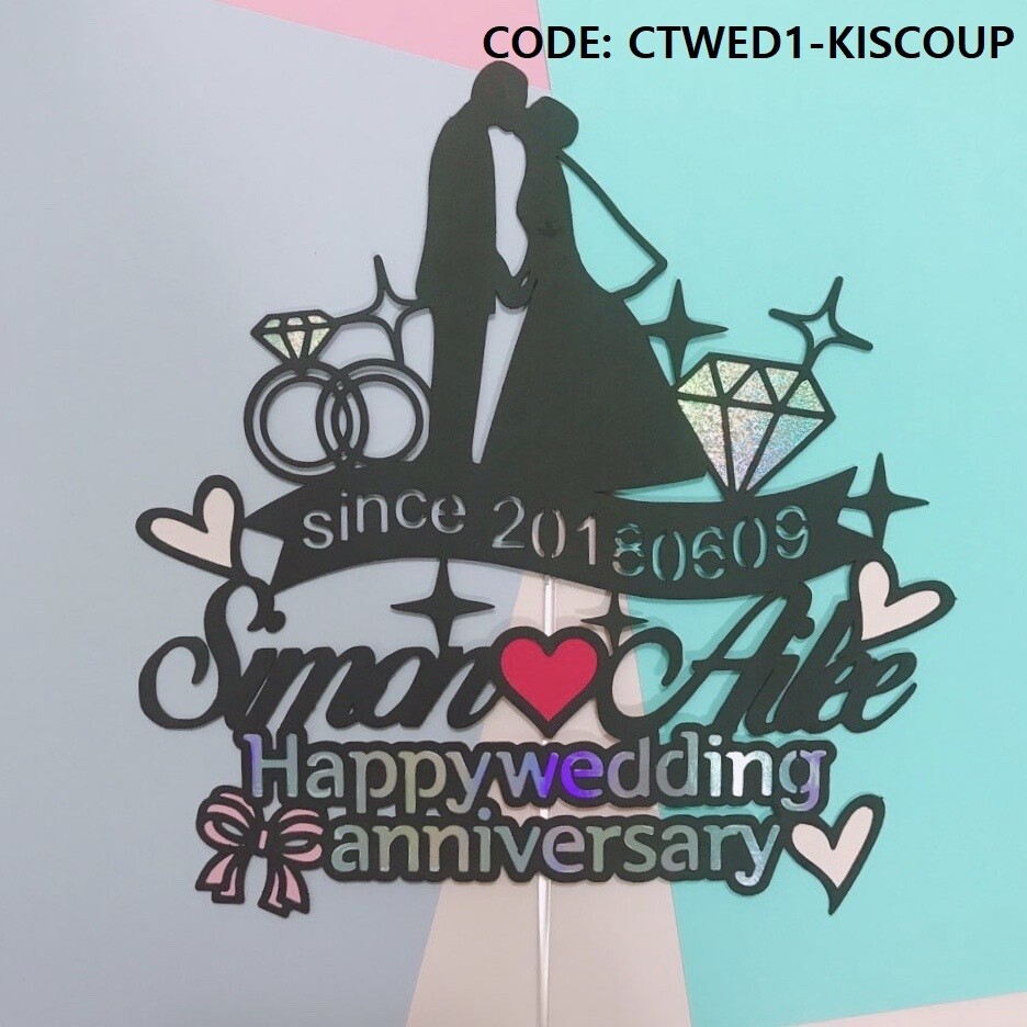 2 Choices of Wedding Cake Topper