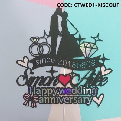 2 Choices of Wedding Cake Topper