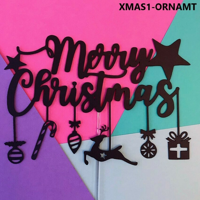 6 Choices of X-mas Cake Topper