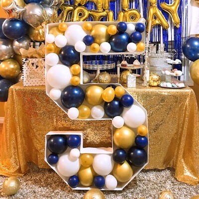 Balloon Mosaic Number *Frame ONLY