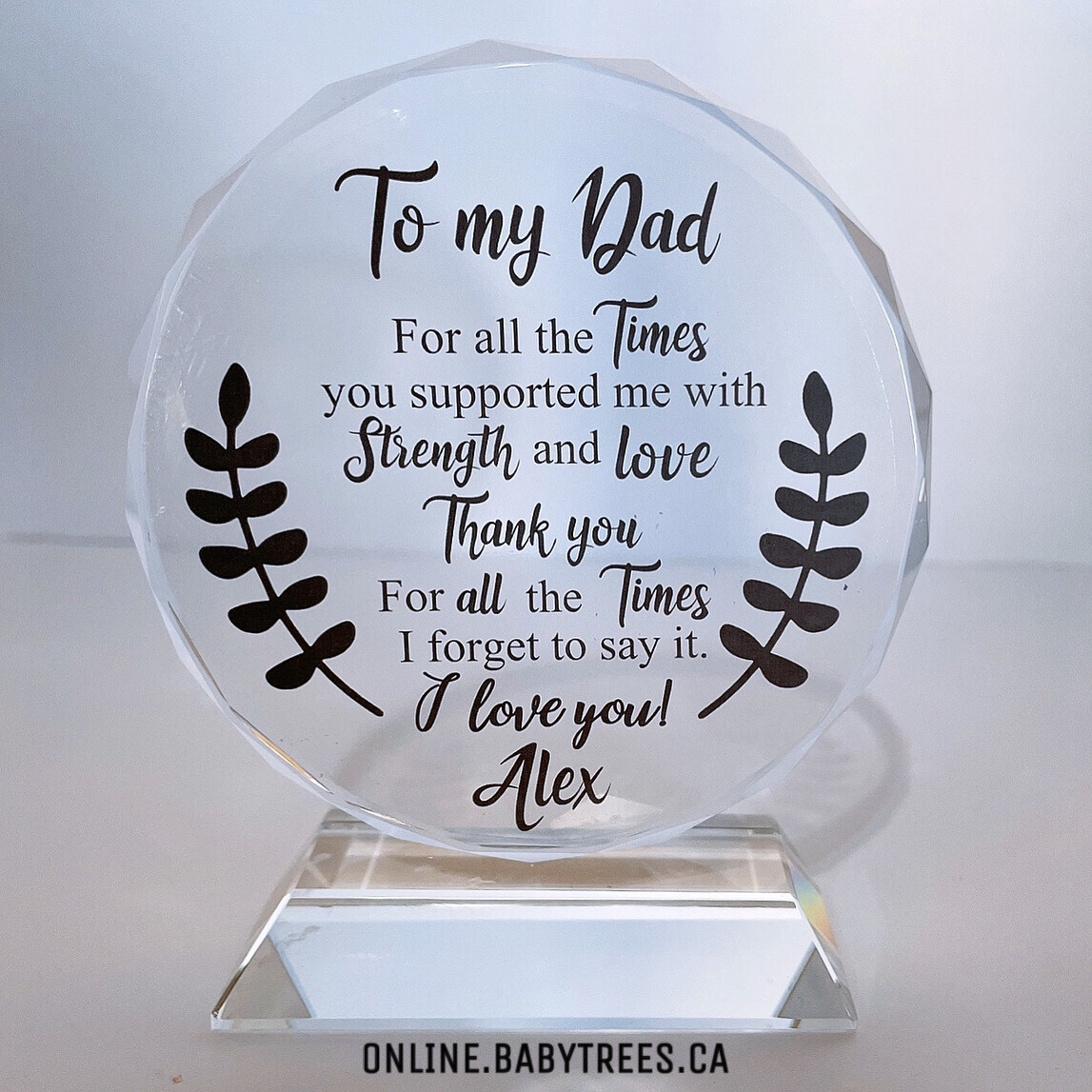 Personalized Glass Crystal Award